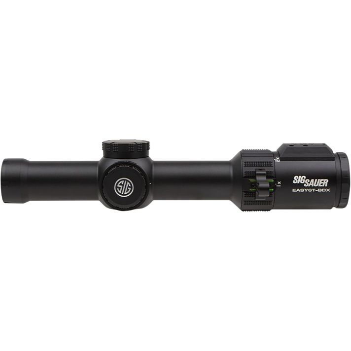 Sig Sauer Electro-Optics SOEBDX61101 Easy6-BDXBlack 1-6x 24mm 30mm Tube Illuminated BDX-R2 Digital w/194 LEDs Reticle Features Ballistic Data Xchange