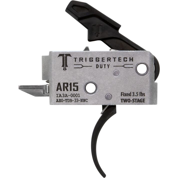 TriggerTech AH0TDB33NNC DutyCurved Trigger Two-Stage 3.50 lbs Draw Weight Fits AR-15