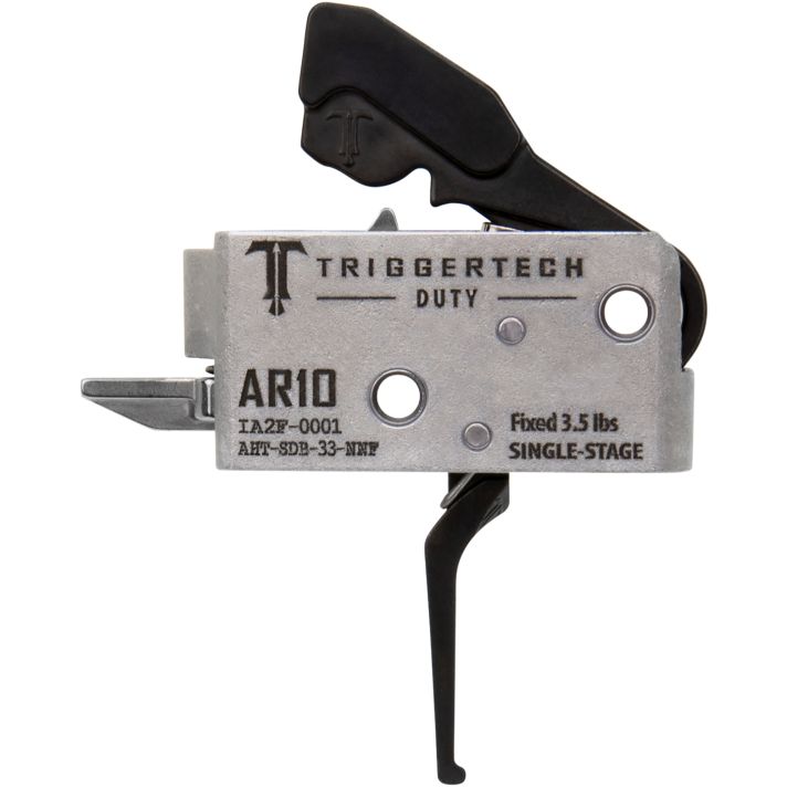 TriggerTech AHTSDB33NNF DutyFlat Trigger Single-Stage 3.50 lbs Draw Weight Fits AR-10