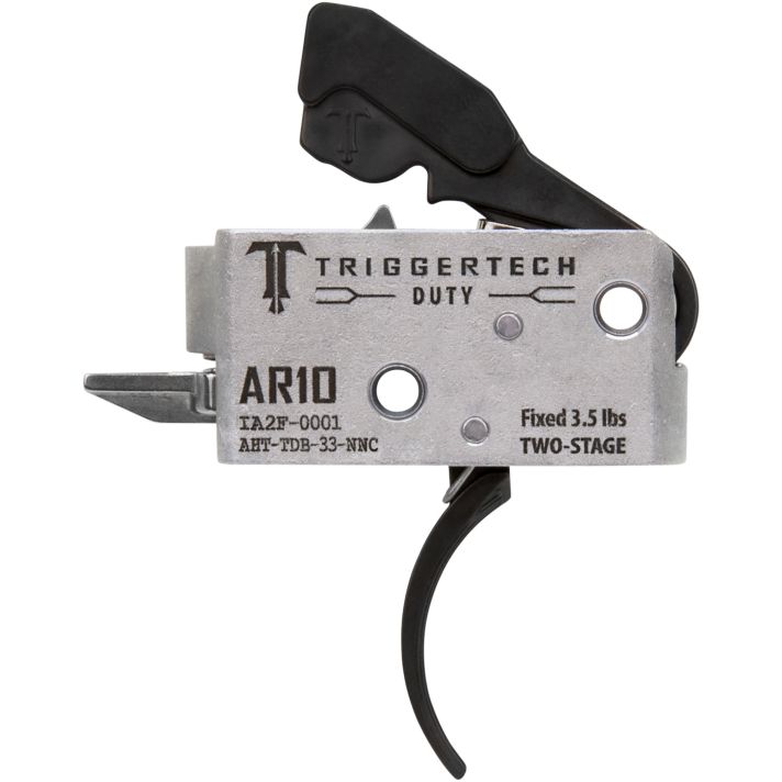 TriggerTech AHTTDB33NNC DutyCurved Trigger Two-Stage 3.50 lbs Draw Weight Fits AR-10