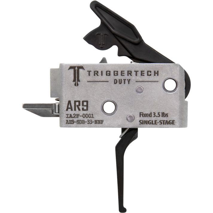 TriggerTech AH9SDB33NNF DutyFlat Trigger Single-Stage 3.50 lbs Draw Weight Fits AR-9