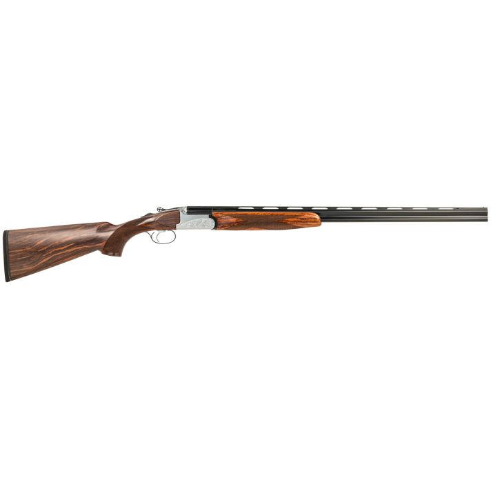 Fausti Usa, Inc 15403 Caledon410 Gauge 3" 2rd 26" Blued Barrel, Engraved Stainless Rec, Wood Laser Grain Stock, Metallic Bead Sight