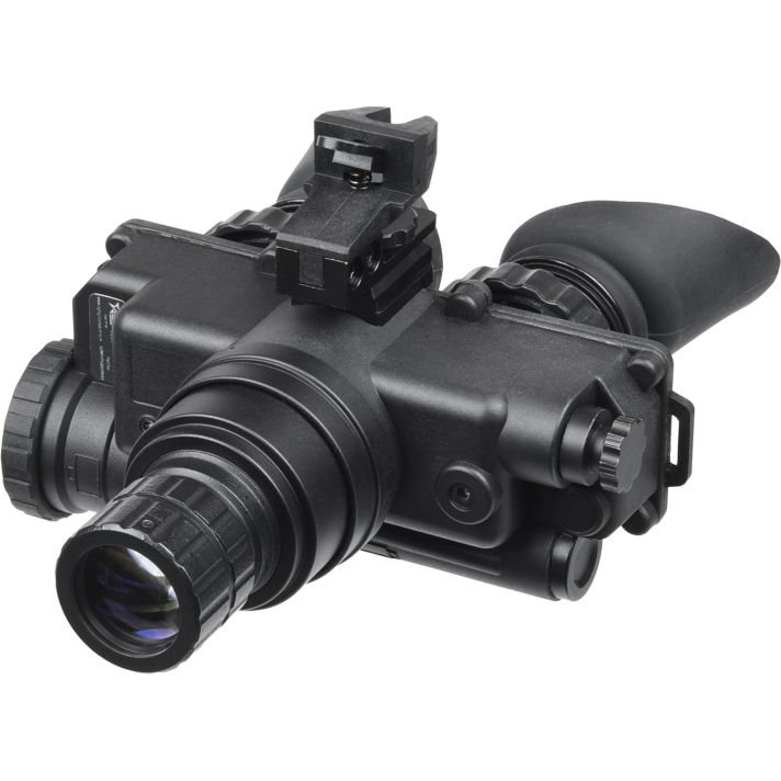 AGM Global Vision 12W7P122153211 Wolf-7 PRO NL1 Night Vision Goggles Black 1x 27mm, Generation 2+ Level 1, 45-54 lp/mm Resolution, Green Filter