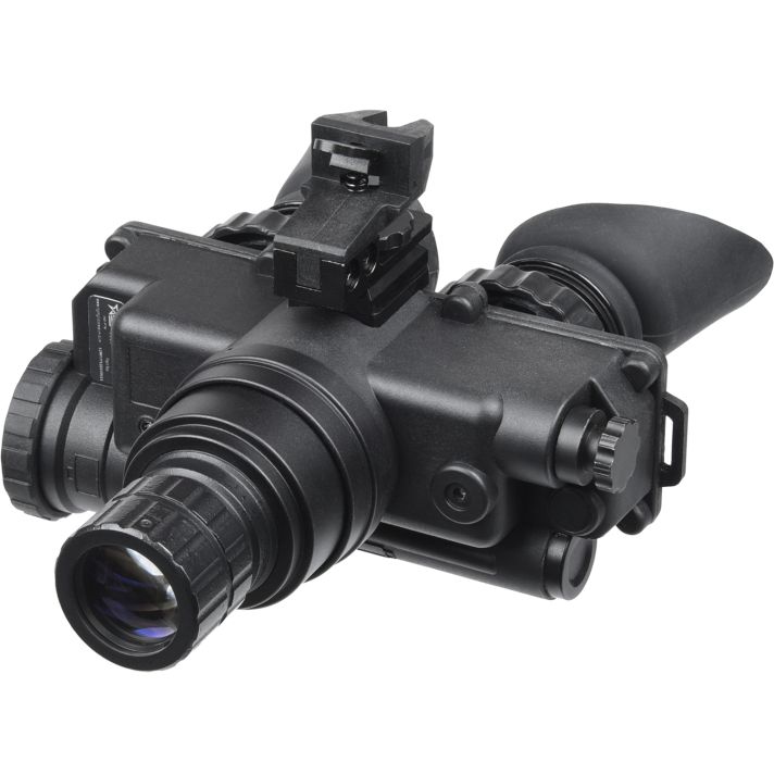 AGM Global Vision 12W7P122154211 Wolf-7 PRO NW1 Night Vision Goggles Black 1x 27mm, Generation 2+ Level 1, 45-54 lp/mm Resolution, White Filter