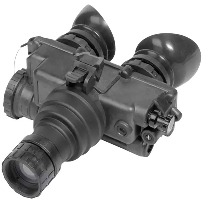 AGM Global Vision 12PV7122283011 PVS-7 NL1 Night Vision Goggles Black 1x27mm Generation 2+ Level 1, 51-64 lp/mm Resolution Green Filter