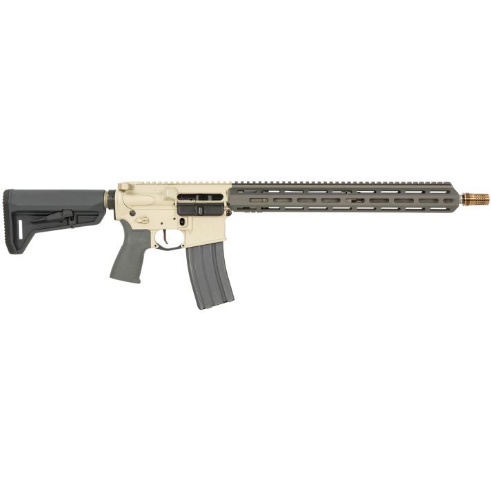 Q LLC SW55616INRIFLE Sugar Weasel5.56x45mm NATO 30+1 16", FDE Rec, Gray Furniture, Magpul SL-K Stock, Cherry Bomb Muzzle Brake, Ambi Safety & Charging Handle