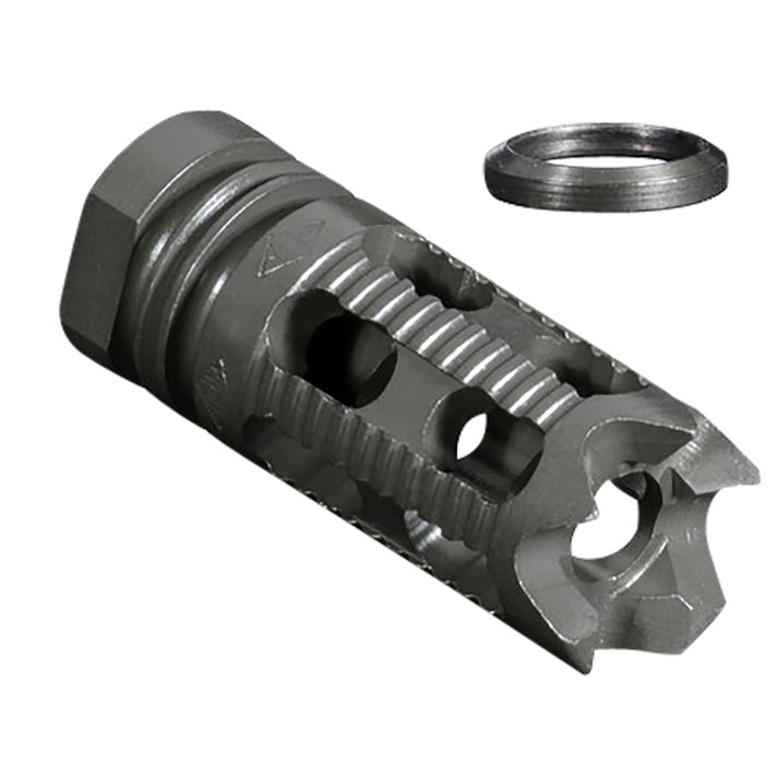 Yankee Hill 285M1 Phantom Comp/Brake with Aggressive End, 1/2"-28 tpi Threads 2.25" OAL for 5.56mm