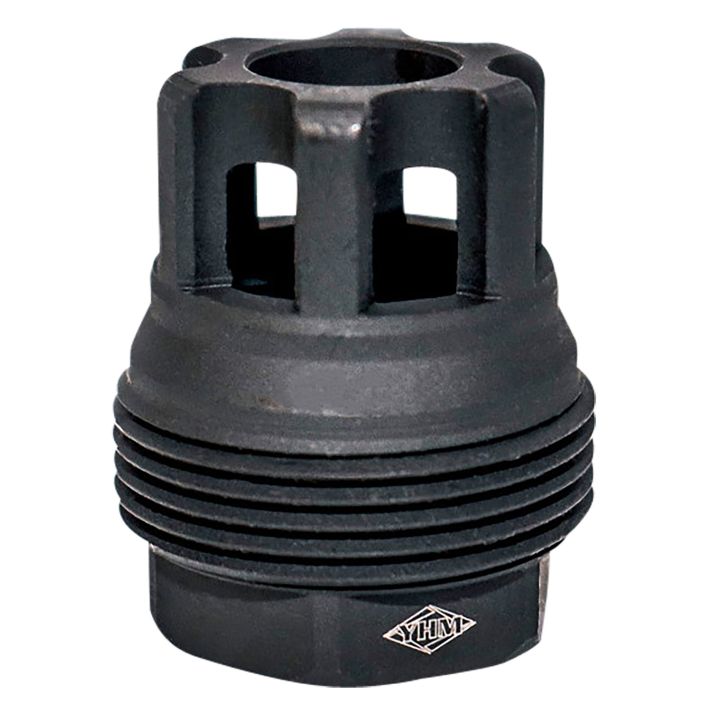 Yankee Hill 4401MB28 sRx QD Mini Muzzle Brake Black Phosphate Steel with 1/2"-28 tpi, 9mm, 1.10" OAL & 9.375" Diameter for sRx Adapters