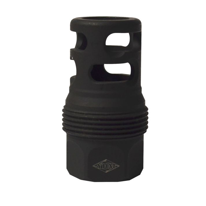 Yankee Hill 4445MB24B sRx Q.D. Muzzle Brake Short Black Phosphate Steel with 11/16"-24 tpi for sRx Adapters