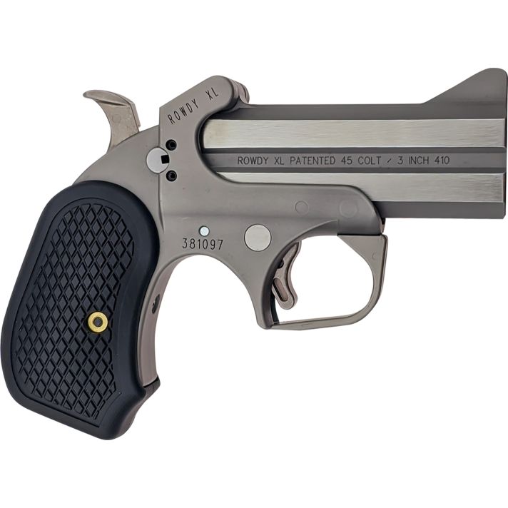 Bond Arms BARWXL Rowdy XL45 Colt (LC) .410 2rd Shot 3.50" Matte Stainless Steel Frame Black Extended B6 Resin Grips