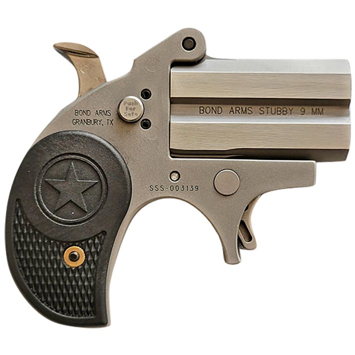 Bond Arms BASTB Stubby380 ACP 2rd Shot 2.20" Matte Stainless Steel Frame Black Textured Polymer Grips