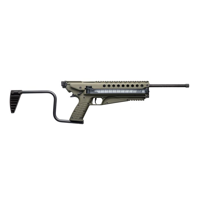 Kel-Tec R50GRN R505.7x28mm 50+1 16.10" Threaded Barrel, Green Receiver & Polymer Grip, Side-Folding Stock, Adjustable Sights, QD Sling Mount