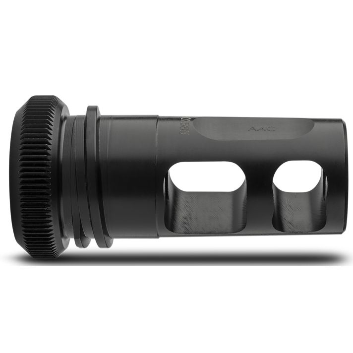 ADVANCED ARMAMENT COMPANY 64133 Blackout Muzzle Brake 30 Cal 5/8"-24 tpi, Black Steel, for AAC MK13-SD Suppressors