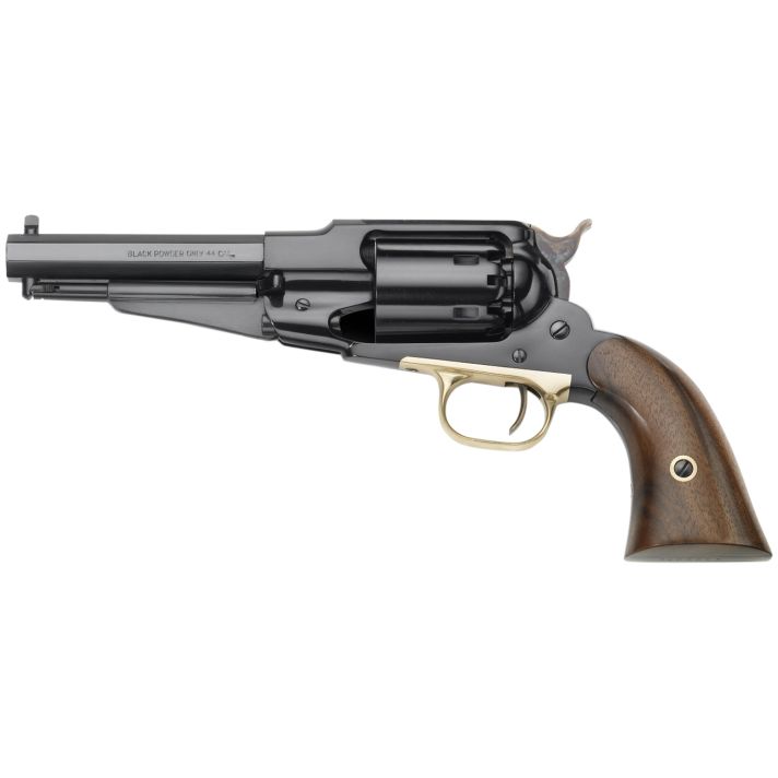 Pietta PF58ST44512 1858 Army Remington Sheriff 44 Cal 5.50" 6rd Blued Frame, Cylinder & Octagon Barrel, Walnut Grip