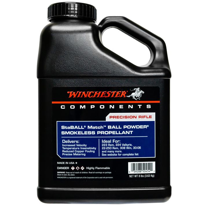 Winchester Powder STABALLMATCH8 Staball Match Rifle Powder 8LB
