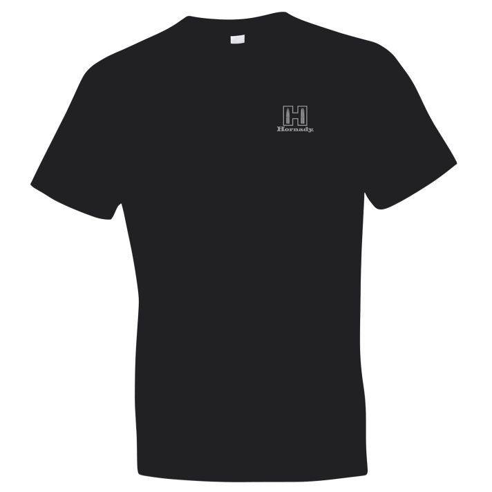 Hornady Gear 30123 Fueled By HornadyBlack Cotton, Short Sleeve Semi-Fitted Large