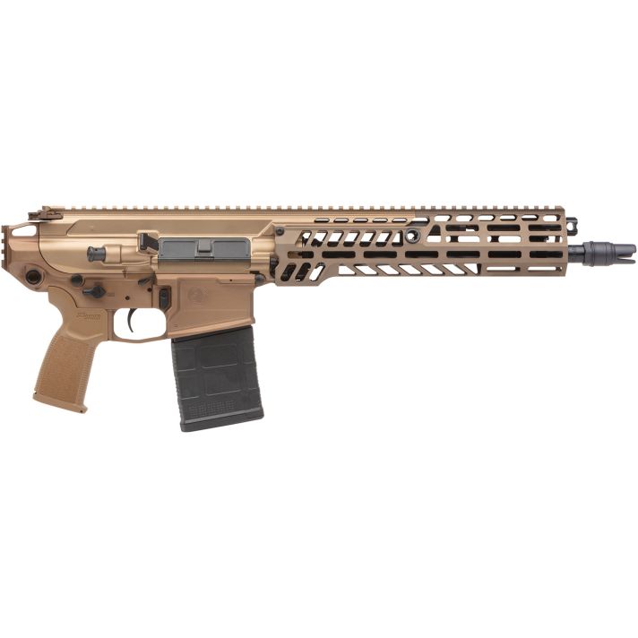 Sig Sauer PSPEAR76213B MCX Spear 7.62x51mm NATO 20+1 13", Coyote, No Brace, OEM Polymer Grip, SLX/SLH QD Flash Hider, Ambi Controls, Adj. Gas Block