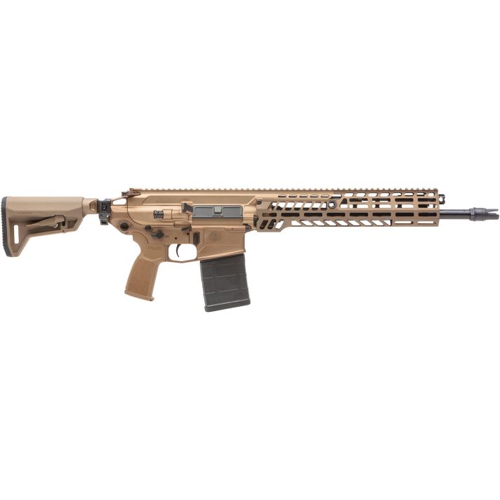 Sig Sauer RSPEAR76216B MCX Spear 7.62x51mm NATO 20+1 16", Coyote, Magpul SL-K Folding Stock, OEM Polymer Grip, SLX/SLH QD Flash Hider, Ambi Controls, Adj. Gas Block