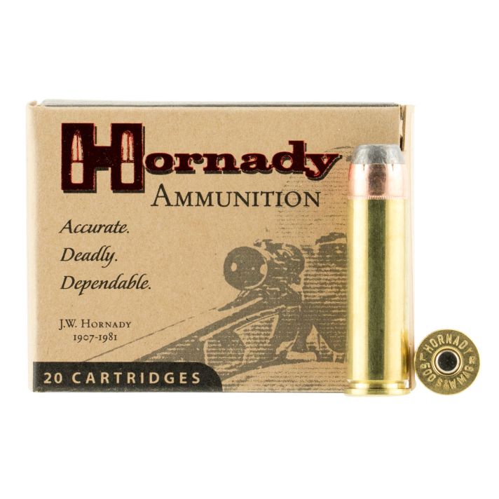 Hornady 9252 Custom500S&WMag 500gr Hornady XTP Flat Point 20 Per Box/10 Case