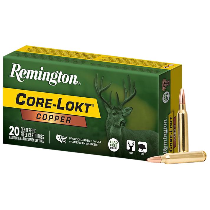 Remington Ammunition R27858 Core-Lokt Copper 300WinMag 180gr Copper Hollow Point 20 Per Box/10 Case