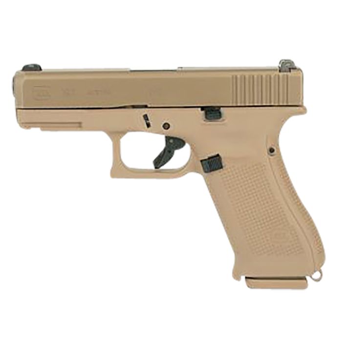 Glock UX1950701 G19XCompact 9mm Luger 17/19/24/31/33+1 4.02" Black Glock Marksman (GMB) Barrel, Coyote Brown Cerakote Slide & Frame, Coyote Brown Textured Polymer Grips