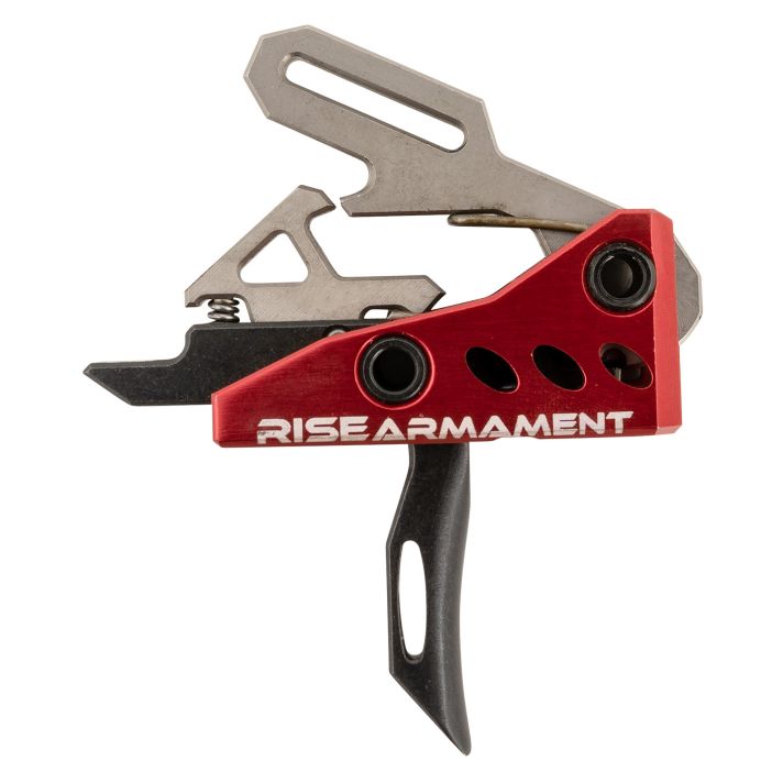 Rise Armament RA535BLKARP RA-535 Advanced Performance Single-Stage Straight with 3.50 lbs Draw Weight, Red Housing & Black Trigger for AR-Platform, Includes Pins