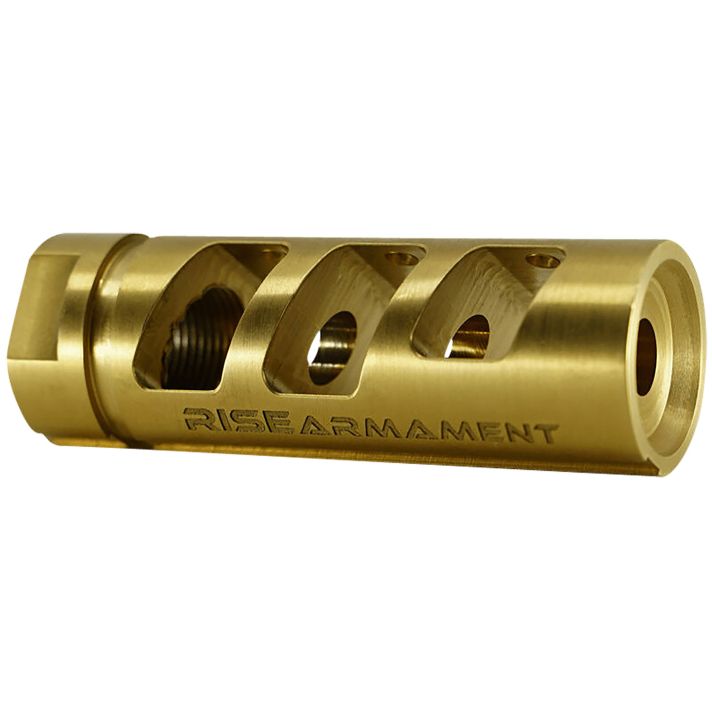 Rise Armament RA701223TIN RA-701Gold Nitride Titanium with 1/2"-28 tpi Threads for 22 Cal