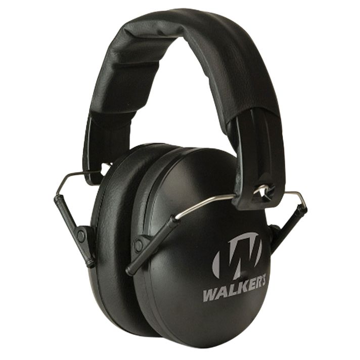 Walker's GWPYWFM2BLK Folding Muff23 dB Over the Head Black Polymer Fits Youth/Women