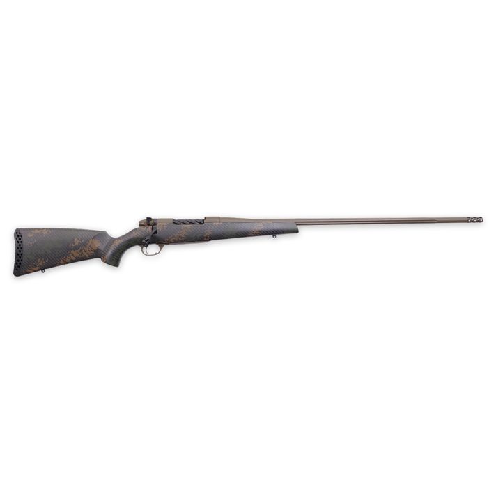 Weatherby MBC20N338WR0B Mark V Backcountry 2.0 338 WBY RPM 4+1 18" Barrel, Patriot Brown Cerakote Metal Finish, Brown Sponge Pattern Black Peak 44 Blacktooth Stock, Muzzle Brake, TriggerTech Trigger