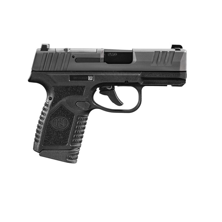 FN 66101414 Reflex MRD Micro-Compact Frame 9mm Luger 10+1, 3.30" Black Target Crown Steel Barrel, Black PVD Optic Ready/Serrated Steel Slide & Polymer Frame w/Picatinny Rail, Ambidextrous