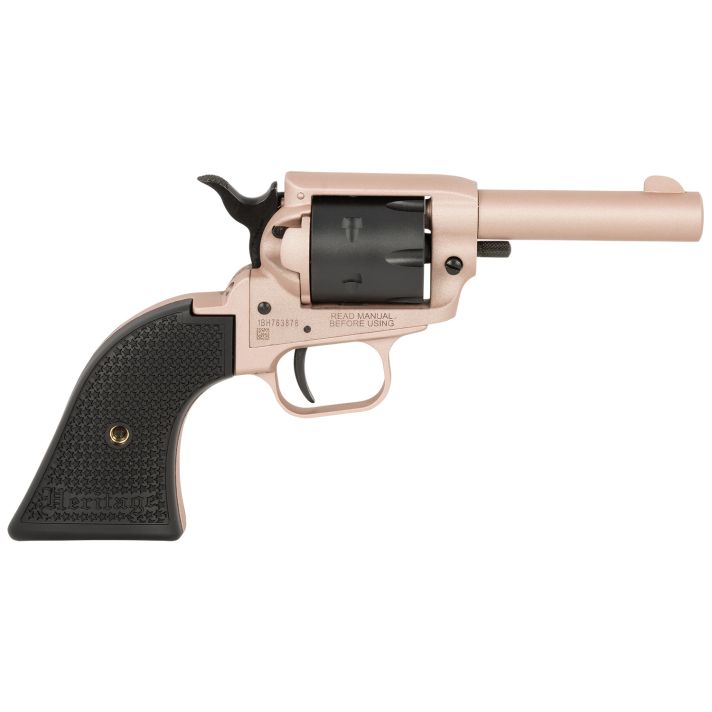 Heritage Mfg BK22Q3 Barkeep22 LR 6 Shot 3.60" Rose Gold Cerakote Barrel, Rose Gold Cerakote w/Black Accents Frame, Black Cerakote Cylinder, Black Star Polymer Grips