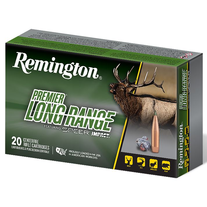 Remington Ammunition R28829 Premier Long Range 7mmPRC 175gr Speer Impact 20 Per Box/10 Case