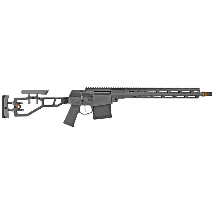 Q LLC FIX6516INGRY The Fix6.5 Creedmoor 10+1 16" Lightweight Threaded Barrel, Aluminum Receiver w/Picatinny Rail, Free Floating Q-Sert Handguard, Black Folding Adjustable Folding Stock