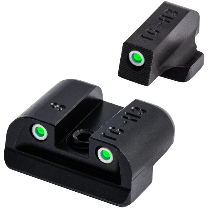 TruGlo TG231S2 TritiumBlack | Green Tritium Front Sight Green Tritium Rear Sight
