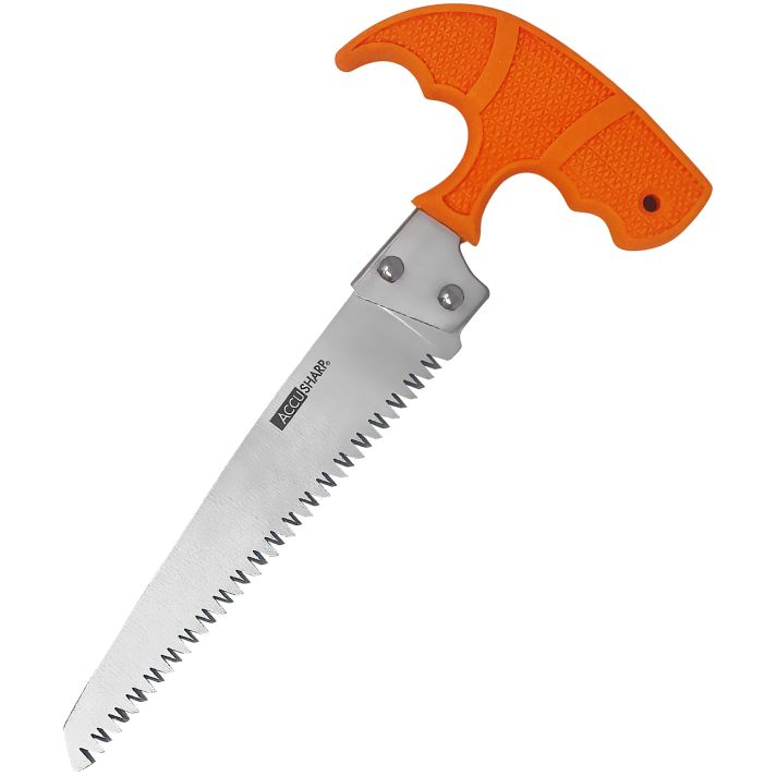 AccuSharp 730C Bone SawFixed Saw 6" Stainless Steel Blade/ Blaze Orange T-Shaped Handle