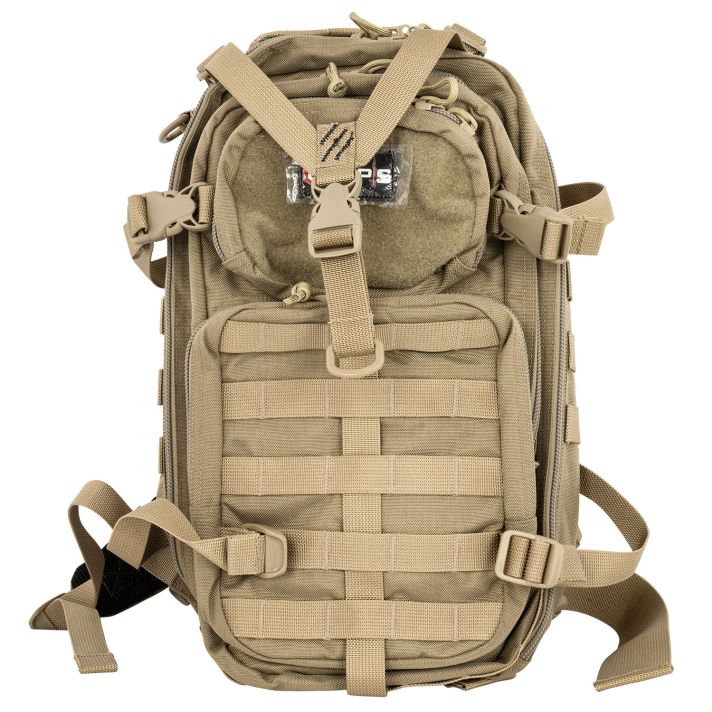 GPS Bags T1611BOB Tactical Bugout Bag Backpack Tan 600D Polyester 2 Handguns