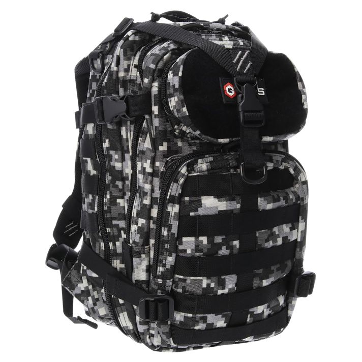 GPS Bags T1611BOBGD Bugout Bag Tactical Gray Digital 600D Polyester 2 Handguns