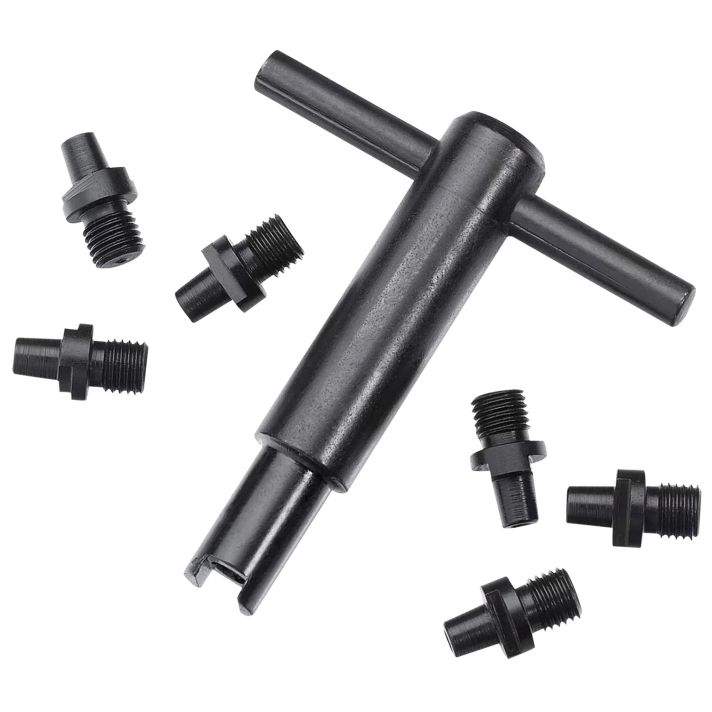 Pietta AC020+060 Revolver Nipple Wrenchw/ 6 Pack #10 Cap Nipples Fits All Pietta Black Powder Revolvers