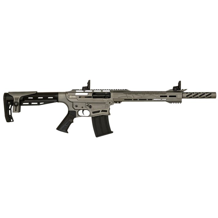 Howa CBOSS2512TG Boss-2512 Gauge Semi-Auto 3" 5+1 18.75" Black Steel Threaded Barrel, Tungsten Gray Picatinny Rail Receiver, Black Adj Comb Synthetic Stock, Black Finger Groove Grip