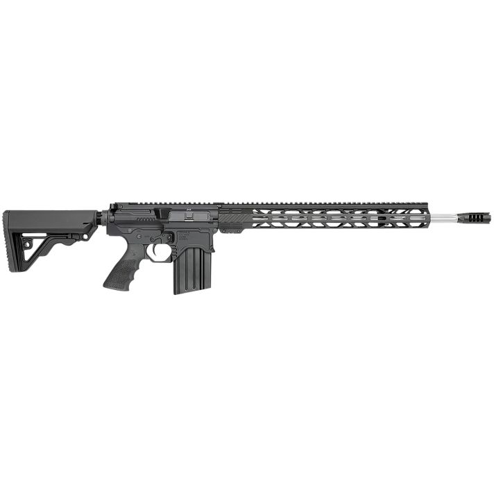 Rock River Arms 243A1534BT LAR-BT3 Predator HP 243 Win 20+1 20" Stainless Fluted Barrel, Black Billet Rec, OEM Operator CAR Stock & Operator Brake, 17" M-LOK Handgaurd, Hogue Rubber Grip