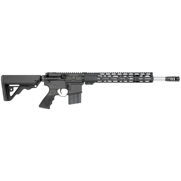 Rock River Arms 450B1562V1 LAR-15M All Terrain Hunter 450 Bushmaster 5+1 16" Stainless Barrel, Black Rec, 13" M-LOK Handgaurd, OEM Operator CAR Stock & Muzzle Brake, Hogue Rubber Grip