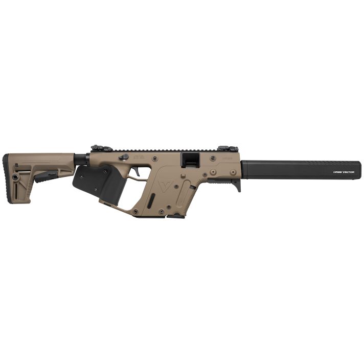 Kriss USA KV90CFD22 Vector CRB Gen2 *CA Compliant 9mm Luger 10+1 16" Black Steel Barrel, Flat Dark Earth Cerakote Polymer Receiver, Flat Dark Earth Synthetic Stock, Black California Paddle Grip