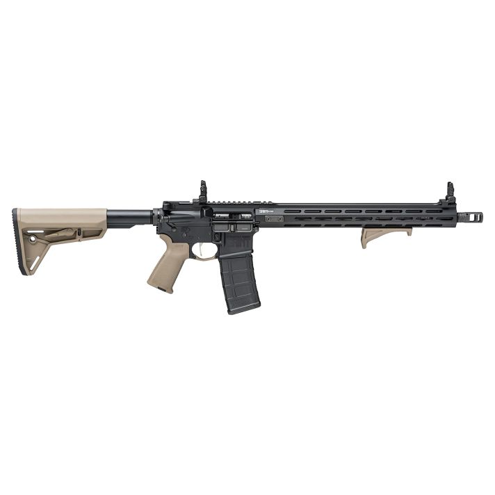 Springfield Armory STV916556FPLC SAINT Victor 5.56x45mm NATO 10+1 16", Black Rec, FDE Magpul SL Stock & Grip, Flip-Up Sights, Includes Magpul Angled Grip