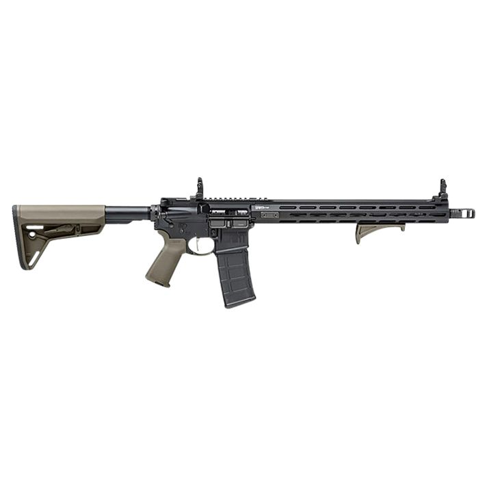 Springfield Armory STV916556GPLC SAINT Victor 5.56x45mm NATO 10+1 16", Black Rec, OD Green Magpul SL Stock & Grip, Flip-Up Sights, Includes Magpul Angled Grip