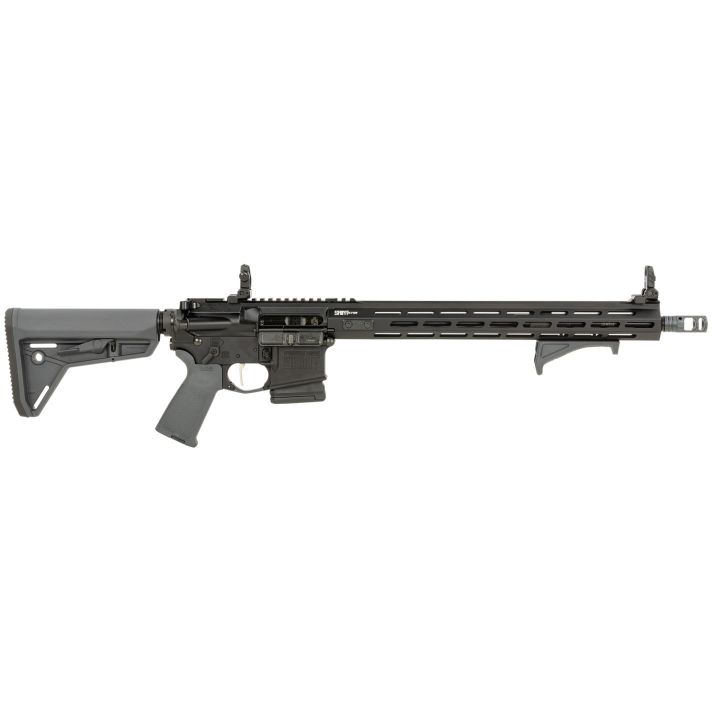 Springfield Armory STV916556YPLC SAINT Victor 5.56x45mm NATO 10+1 16", Black Rec, Gray Magpul SL Stock & Grip, Flip-Up Sights, Includes Magpul Angled Grip