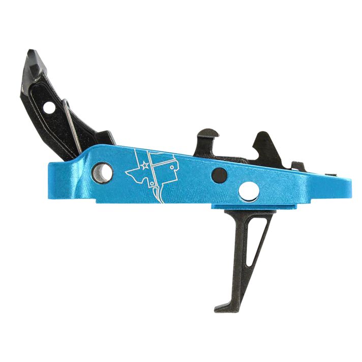 CMC Triggers 47403 Drop-In Trigger Group 2.0 Single-Stage Flat with 2.50 lbs Draw Weight Black w/ Blue Housing