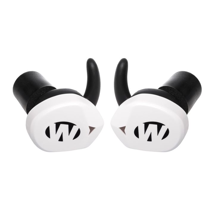 Walker's GWPSLCR2BTWHT Silencer BT 2.0 Electronic Ear Buds Sports South Exclusive White Polymer