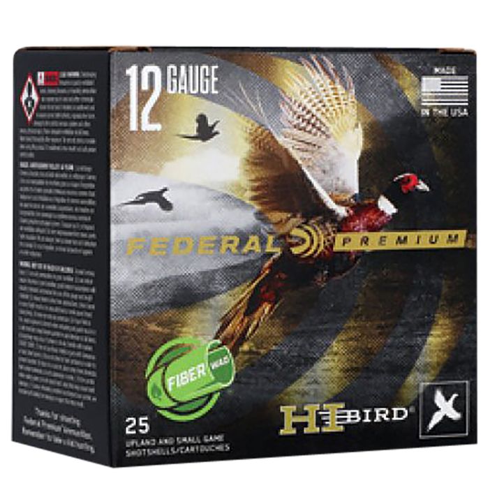 Federal HVF12HW5 Federal Premium Hi-Bird 12Gauge 2.75" 1 1/4oz 5Shot 25 Per Box/10 Case