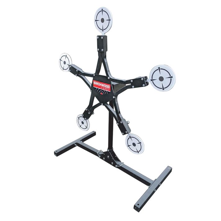 Birchwood Casey TXSPT Texas Star Plinking Target Handgun/Rifle/Shotgun Black/Gray AR500 Steel Star 0.37" Thick Standing
