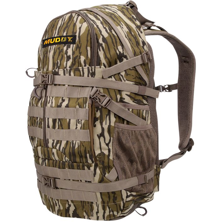 Muddy MUD-BPK-1300MO Pro 1300 Hunting Pack Mossy Oak Bottomland Polyester Zipper/Buckles Closure